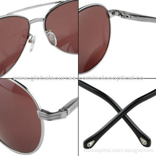 Unisex Wayfarer Metallic Sunglasses with CR 39 Sunlens